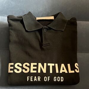 Fear of God Essentials Kids Long Sleeve Polo Size 4/5